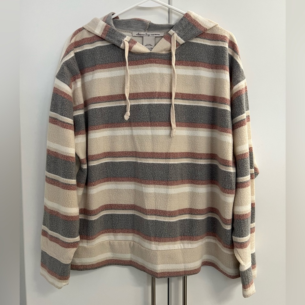 American Rag Multicolor Striped Hoodie Sz XL